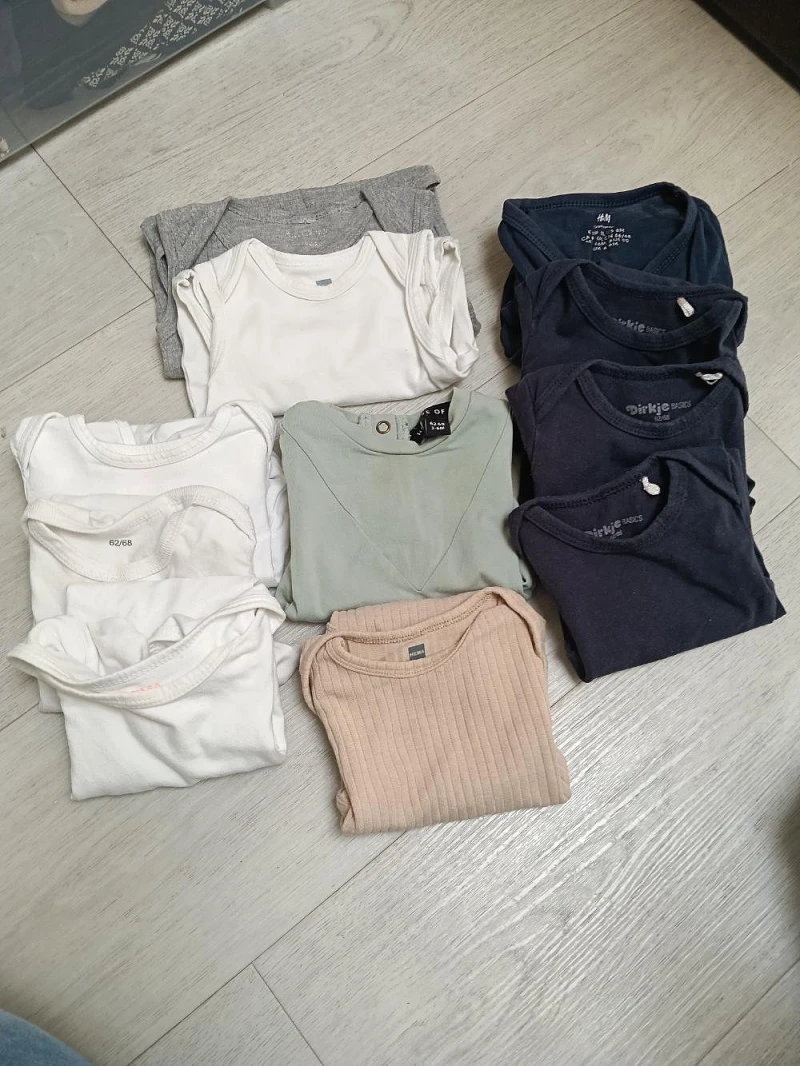 Rompers & bodys maat 62, 68 H&M, Dirkje, HEMA, House of Jamie Goed